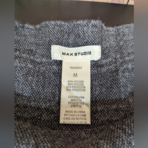 Max Studio Checkered A- Line high waist skirt size M NWOT - Picture 3 of 4